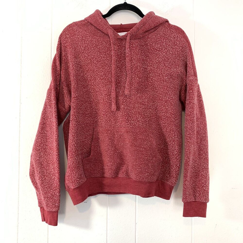 Soft Serve Womens Small Hoodie Red Fleece Cloud Cotton SOFT Pullover USA